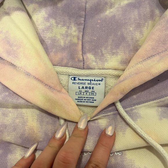 TIE DYE CHAMPION HOODIE - Picture 4 of 6